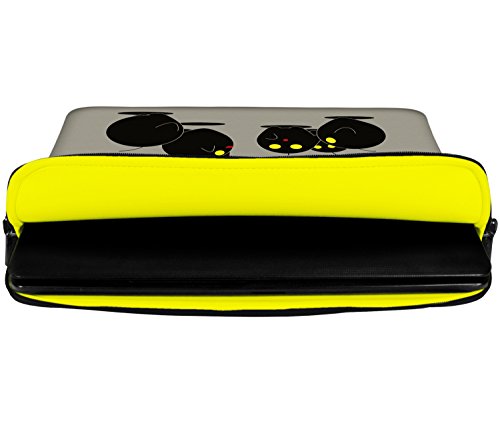 Digittrade LS157-15 Illumination Designer Schutzhülle für Laptops und MacBooks mit einer Bildschirmdiagonale von 38,1-39,6 cm (15,6 Zoll) grau-schwarz - 2