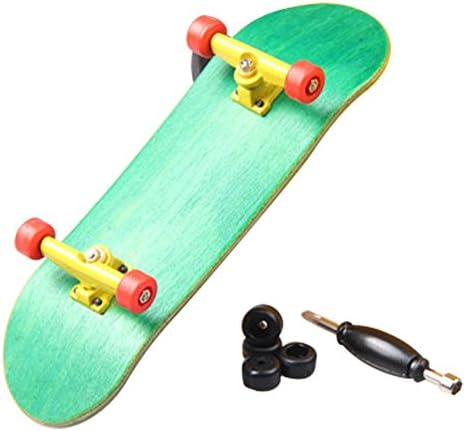 ANTI ONCE 100*30MM Maple Complete Wooden Fingerboards Educational Finger Toy Green