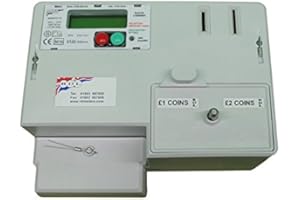 RDL (METERS) LTD RDL M-101S £1 & £2 DUAL COIN OPERATED ELECTRICITY METER WITH TIMER OPERATIONAL MODE