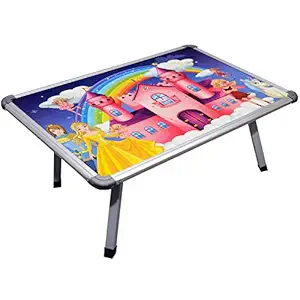 Tender Care Baby Kids Engineered Wood Foldable Eating and Study Multipurpose Bed Table (60cm X 40cm,Multicolour)