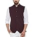 Hypernation Brown Color Cotton Waistcoat For Men RS.1499.00