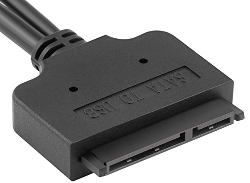 mumbi USB 3.0 auf SATA Adapter Kabel – USB-A mit zusätzlicher Stromversorgung schwarz - 3