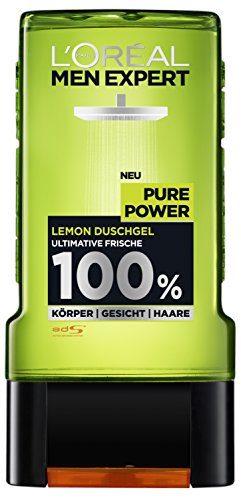 L'Oréal Men Expert Duschgel Pure Power, 2er Pack (2 x 300 ml)