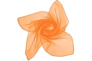 NAVZA® Beautiful Plain Square Chiffon Neck Soft Scarf For Women - 50s 60s Retro Multiple Colour Light Weight Creative and Use Evening Dress