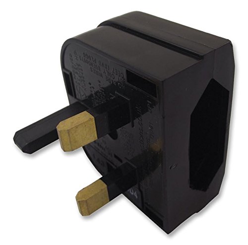 POWERCONNECTIONS  - Euro 2 Pin to UK 3 Pin Converter Plug - Quick Fit