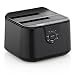 Produktbild Rhombutech Dual USB 3.0 Dockingstation für 2,5 und 3,5 Zoll Festplatten und SSD - SATA I/II/III - Backup oder Duplizieren auf Knopfdruck + LED Statusanzeige - Schwarz
