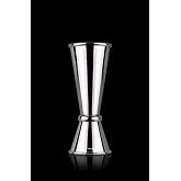Paslanmaz &Ccedil;elik &Ccedil;ift Taraflı Kokteyl Jigger, G&uuml;m&uuml;ş Rengi, Parlak Y&uuml;zey, Bar &Ouml;l&ccedil;&uuml;m Kabı 25/50 ml