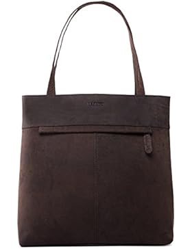 LEABAGS Turin Handtasche aus echtem Büffel-Leder im Vintage Look