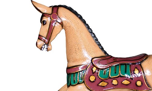 Preisvergleich Produktbild HOLZSPIELEREI Schaukelpferd Timbal (Hell)