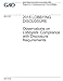 Produktbild 2015 LOBBYING DISCLOSURE: Observations on Lobbyists' Compliance with Disclosure Requirements