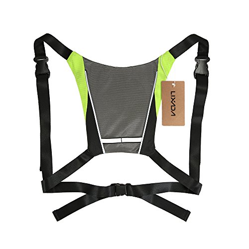 Lixada Backpack USB Rechargeable Battery Reflective Vest with Turn Signal LED Light Remote Control C