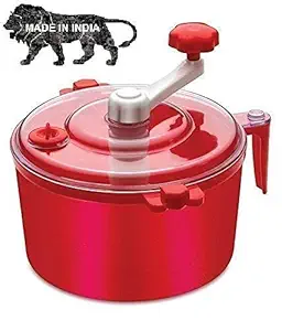 OVEERA 2 in 1 Ata Maker Automatic Non-Electric Dough Maker Atta Maker Machine for Kitchen Roti Maker -RED