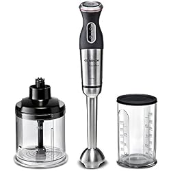 Bosch - MSM87140 - Mixeur plongeant, 750 watts, Noir Acier inoxydable