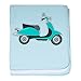 CafePress - Cute Retro Scooter Blue baby blanket - Baby Blanket, Super Soft Newborn Swaddle