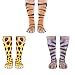 Produktbild ANPHSIN 3 Paar Tierpfoten Socken, Unisex Erwachsener Socken, Tierpfote 3D Simulation Druck Socken