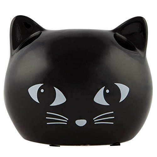 Tolle Spardose "Black Cat" aus Keramik - 8.5 x 12 x 10 cm