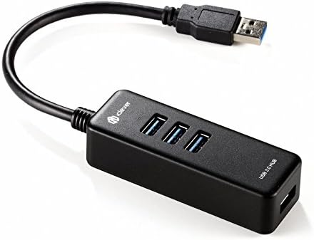 [Superspeed] iClever IC-H003 4-Port USB 3.0 Hub with a Built-in 1ft USB 3.0 Cable for Laptops, Ultrabooks and Tablet PCs with USB Ports Backward Compatible with USB 2.0 (at up to 480Mbps) USB 1.1/1.0 (at up to 12/1.5 Mbps)/ Support Windows XP / Vista / 7 / 8, Mac OS 9.1