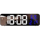 Valkyrie Nem &ouml;l&ccedil;er Dereceli LED Duvar ve Masa Alarm Saati Lacivert