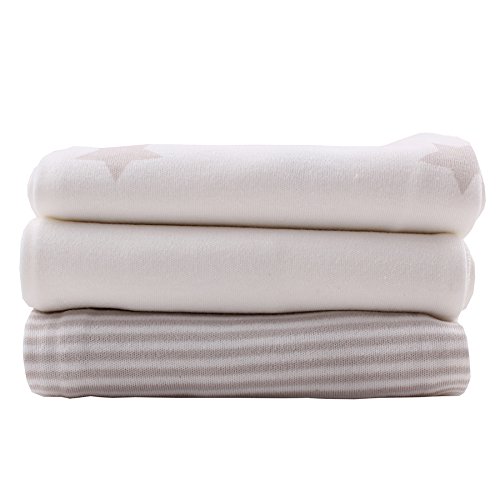 Minene Uk Ltd Dribble Cloths (Cream Beige Stars)