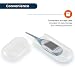 MeasuPro Fever Thermometer with Fever Alert for Oral, Rectal, Underarm and Axillary Use with Soft Bendable Tip, Waterproof, Color Changing Fever Indication and Memory