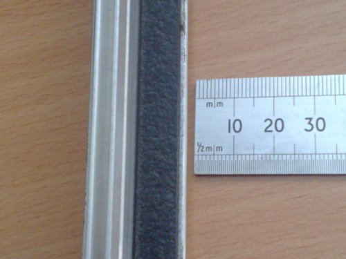 Greenhouse Verglasungsdichtung aus PVC für Gewächshäuser, UV-beständig, Rolle à 25 m Schwarz, 3 mm x 10 mm - 2