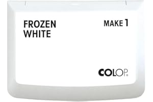 ‎COLOP COLOP MAKE 1 Stempelkissen, frozen white, 50 x 90 mm, Kissen für traditionelle Handstempel und Kreativstempel