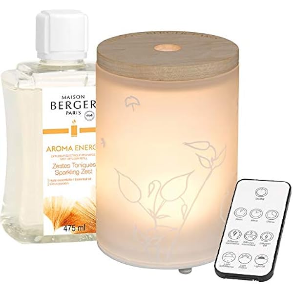Amazon De Lampe Berger Aroma Energy Elektrischer Diffusor Glas Satiniert Weiss 475 Ml 