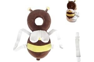 Coussinets de protection de la tête pour bébé et tout-petits réglables pour les marcheurs de bébé, protection de la tête mignonne petite abeille renard ours