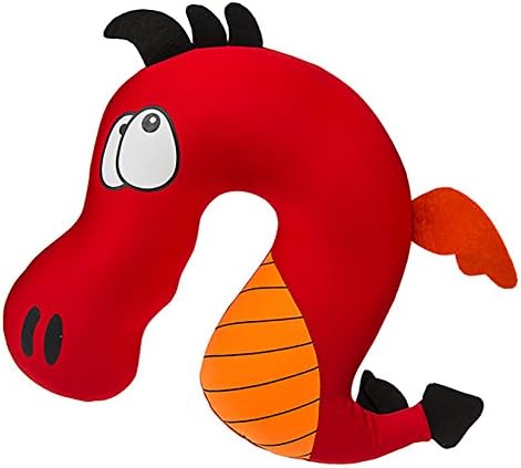 For Extra Comfort - Best Selling Plush Soft Red Dragon Neck Cushion - Ideal Present Gift Idea for Christmas Xmas Stocking Filler Birthdays Age 5+ Boy Boys Girl Girls Kids Children - One Supplied