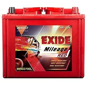 CAR Battery EXIDE Mileage RED Battery for 4 Wheeler (MLDIN66 66 AH) for Any 4 Wheeler CAR (Brilliant BETTERY Store) (1)