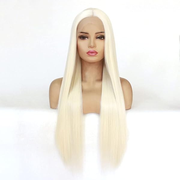 Parrucca Donna 100cm Fibra Alta Temperatura - Nero Lungo Liscio, Cuffia Regolabile 51-53cm - Foto 6