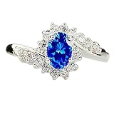 Quaan-Home Sterling Silber Abalone Shell Einzigartig Handgefertigt Ringe 55.7 Blue A1483