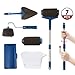 Produktbild Paint Roller Set, LIUMY 7 Stücke Farbroller Pinsel Set, Pro-transform Ihr Zuhause Einfach DIY, Multifunktions Flachpinsel Set Mauer Malerei für Zuhause Zimmer Garten nomal