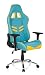 Produktbild Gaming Stuhl / Bürostuhl LEAGUE PRO Kunstleder mit 180° Rückenlehne und höhenverstellbaren Armlehnen, Chefsessel hjh OFFICE (blau gelb)