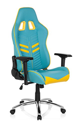 hjh Office LEAGUE PRO Racing-Stuhl mit Armlehnen - blau Ergonomischer Sportsitz integrierte Kopfsttze Hhenverstellbar | Zocker-Sessel mit Rollen | Bequemer PC Gaming-Stuhl in vielen Farben hjh Office LEAGUE PRO Racing-Stuhl mit Armlehnen - blau Ergonomischer Sportsitz integrierte Kopfsttze Hhenverstellbar | Zocker-Sessel mit Rollen | Bequemer PC Gaming-Stuhl in vielen Farben