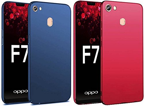 Sun Tigers 360 Matte Velvet Hard Back Cover Case For Oppo F7 -Oppo F7 Back  Cover (RED Blue