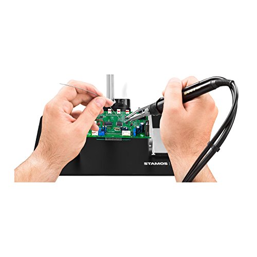 Stamos Soldering – S-LP-3S – Lupenleuchte – 5- bis 10-fache Vergrößerung – schwarz - 8