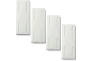 4 Pack Self-Adhesive Power Strip Holder, No-Drill Wall Mount Socket Organizer, Extension Block Holder for Home, Kitchen, and Office, Attaches to Wood, Plastic, Metal, and Ceramic