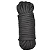 Produktbild TOOGOO(R) 10M 33 FT SILK Bondage Seil weich im Griff Bdsm Tie Up Fun - Schwarz