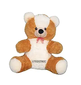 TEDSTREE 50Cm Brown Cute Stuffed Bonda Small Teddy Lovable Huggable Plush Soft Toy Perfect Present for Kids, Birthday, Babies & Girlfriends (Brown -50cm)