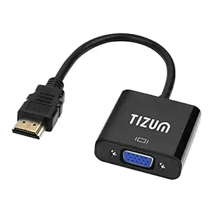 Tizum HDMI to VGA Adapter Cable 1080P for Projector, Computer, Laptop, TV, Projectors & TV