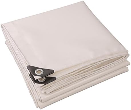 Outdoor Supplies Tarpaulin thickened outdoor shade cloth encryption high strength wire cutter scraper tarpaulin thickness 0.45mm various sizes (Color : White, Size : 2M*3M)