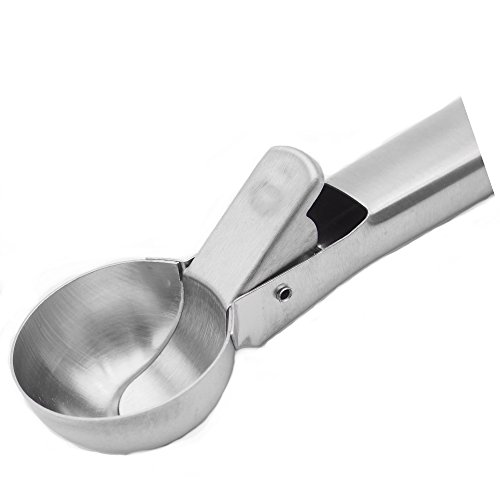 aeye Eisportionierer aus Edelstahl mit Trigger, Cookie Teig und Wasser Melone Scoop - 2