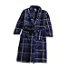 Produktbild Lannister Fashion Mens Und Damen Warm Soft Pyjama Flanell Bekleidung Erwachsene Schal Kragen Blue Bad Robe Spa Hotel Dusche Paar Bademantel Bademantel Bademantel (Color : Blau, Size : M)