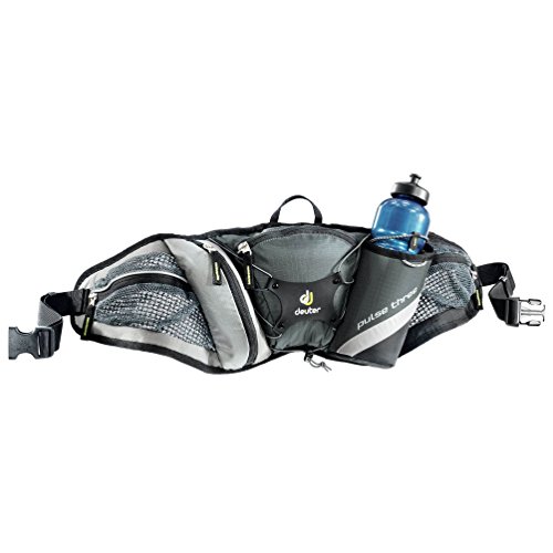 Deuter Pulse Three Cinturón de Hidratación, Unisex Adulto, Gris (Granite/Black), Talla Única