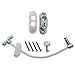 4 x White Max6mum Security Window & Door Restrictor for Baby and Child Safety - uses strong cable and is key lockable