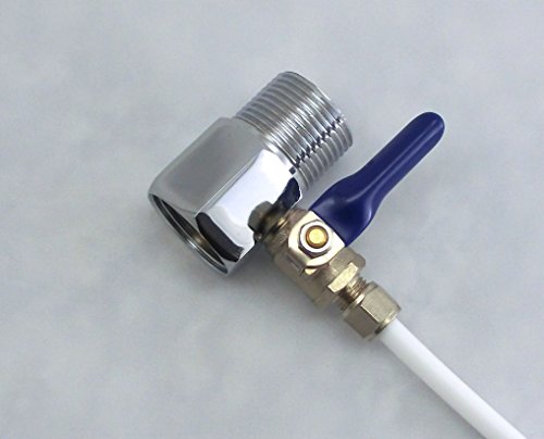 AS3. Absperrventil + Adapter + Teflonband. Absperrhahn Kugelhahnventil für 1/4 Zoll(6mm) Schlauch. - 4