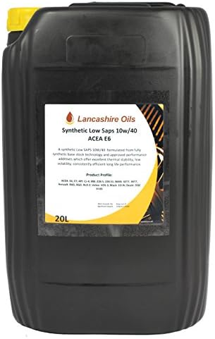 Lancashire Oils 20L Drum Synthetic Low Saps 10w40 ACEA E6
