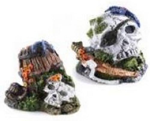 Caldex Classic Small Skull Aquarium Ornament (One Size) (Assorted)