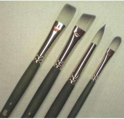 Long handle Flat Brush Size: 2 by Princeton Brush